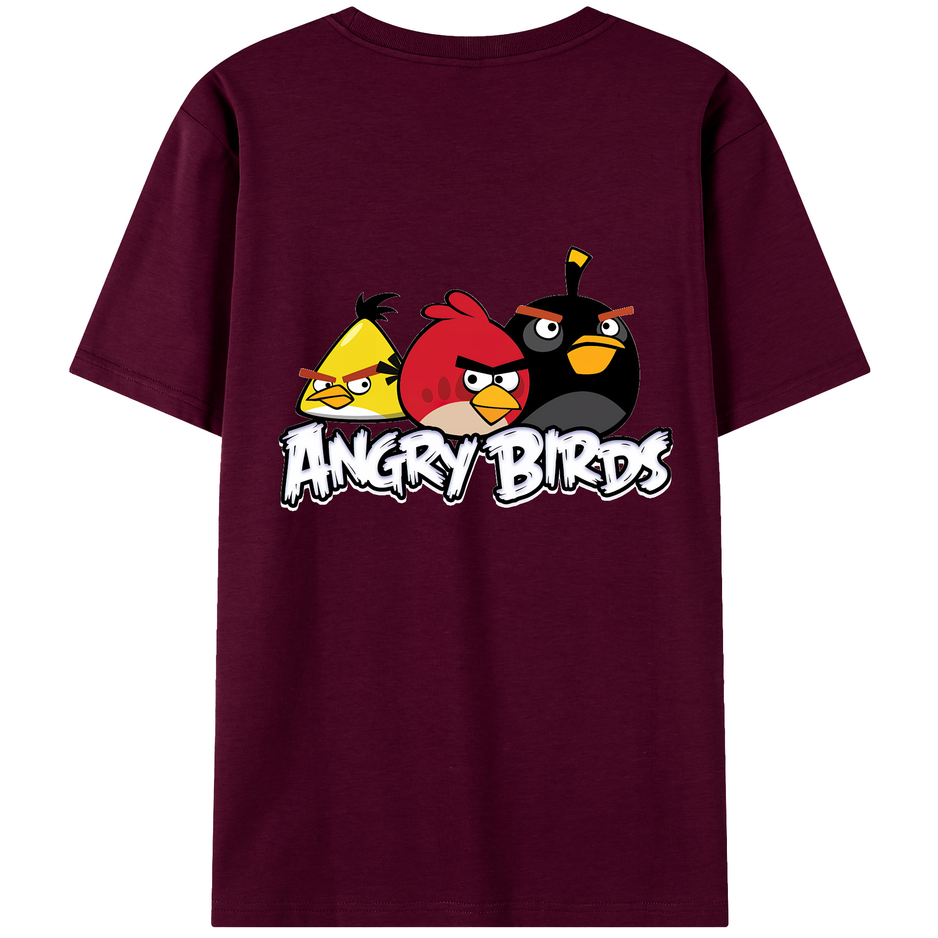 （画像用） Angry Birds アングリーバード レディース半袖Tシャツ(バックプリント)